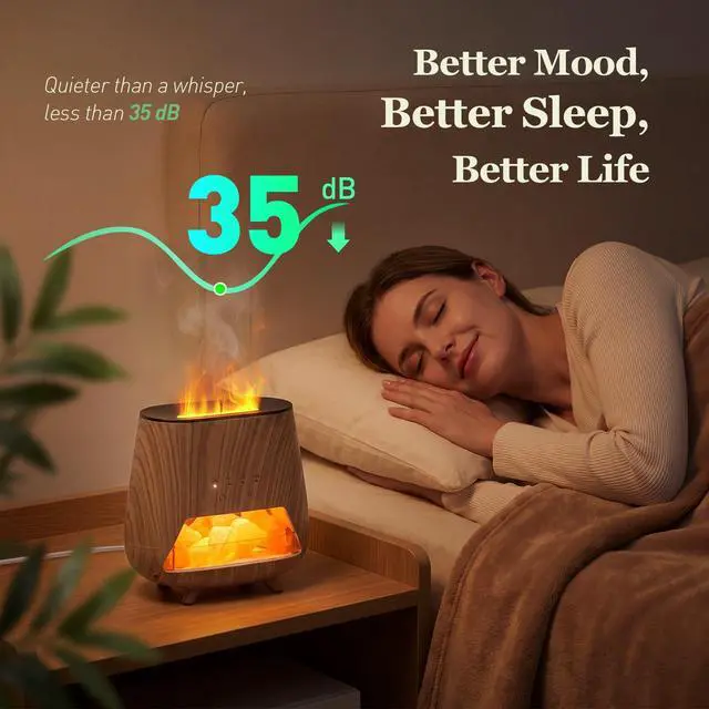 Alt view image 4 of 7 - Essential Oil Diffuser for Home, -- Aromatherapy Diffuser & Lamp, 200ml Cool Mist Humidifier, - , Auto Off, Bedroom Office Yoga