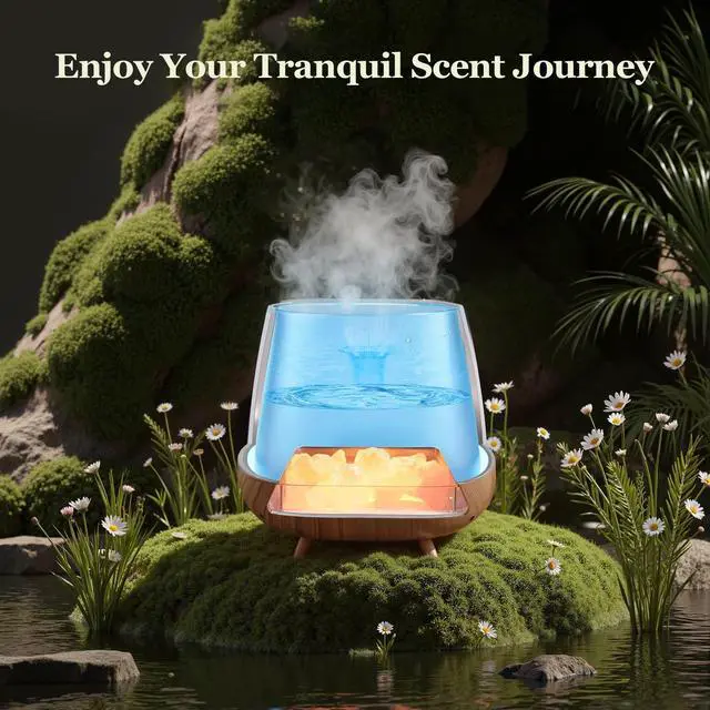 Alt view image 7 of 7 - Essential Oil Diffuser for Home, -- Aromatherapy Diffuser & Lamp, 200ml Cool Mist Humidifier, - , Auto Off, Bedroom Office Yoga