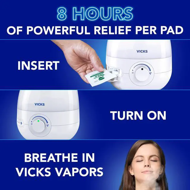 Alt view image 5 of 7 - VapoPads Plus with Sinus Relief Formula - Vapor Pads Refill for Vicks Humidifiers and Steam Inhalers, Scent Pads for Congestion Relief, 20-Pack, Box Color May Vary