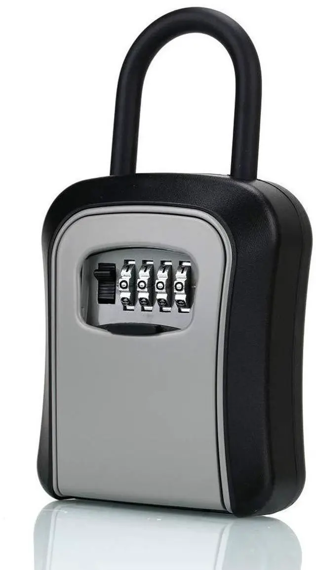 Alt view image 2 of 7 - Key Lock Box, Combination Lock box with Code for House Key Storage, Combo Door Locker (G7black-1pack)