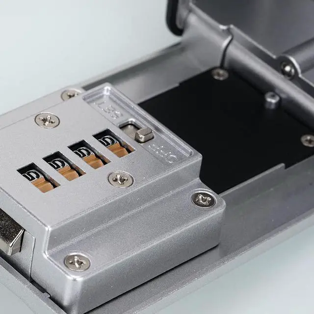 Alt view image 4 of 7 - Key Lock Box, Combination Lock box with Code for House Key Storage, Combo Door Locker (silver-1pack)