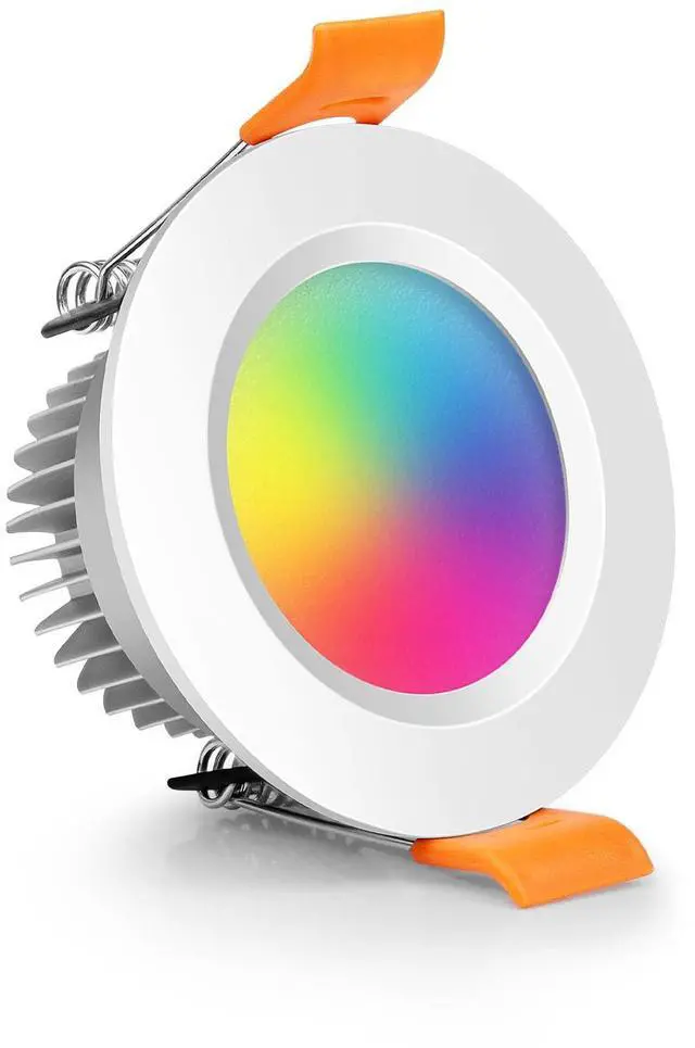 Main image of 2 Inch LED Recessed Lighting, Smart WiFi LED Downlight, 5W Ceiling Light Compatible with Alexa/Google Assistant, Dimmable RGB & 2700K-6500K, 120V with Driver (1 Pack)