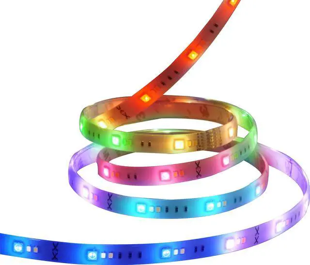 Alt view image 2 of 6 - Starfish S11263 WiFi Smart LED 6 Foot Color Changing Indoor Tape Light Strip, Works with Siri, Alexa, Google Assistant, SmartThings, 20 Watt, 120 Volt, 1600 Lumens