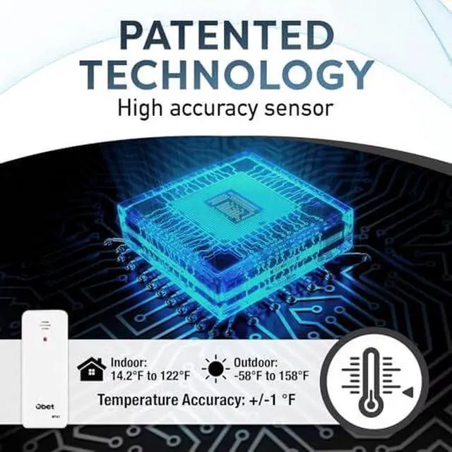 Alt view image 5 of 6 - Outdoor Thermometer Wireless Indoor Outdoor Digital Thermometer Remote Temperature Monitor Greenhouse Thermometer for House Home Room Patio