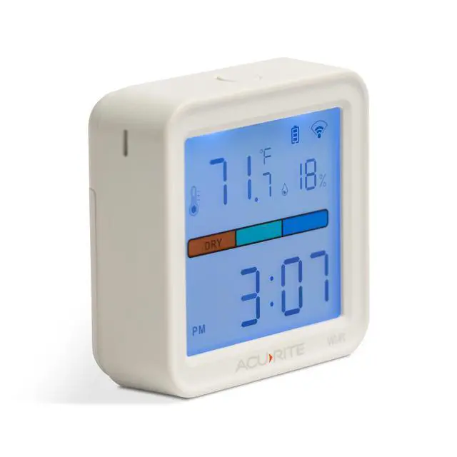 Alt view image 6 of 7 - Digital Indoor Thermometer and Hygrometer, White