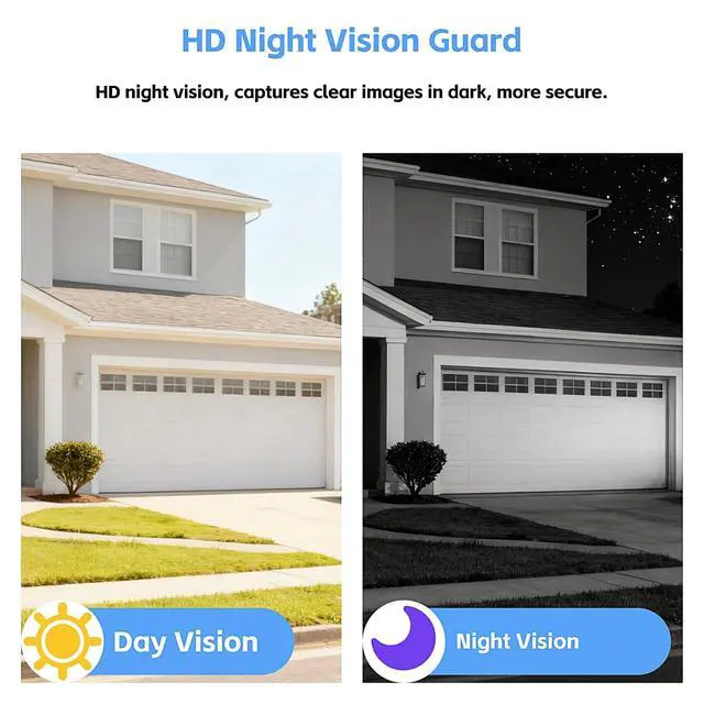 Alt view image 5 of 6 - Wireless Smart Video Doorbell Camera with Chime, 2-Way Talk, Night Vision, Cloud Storage, Battery Powered Video Doorbells, 2.4GHz Wi-Fi Compatible
