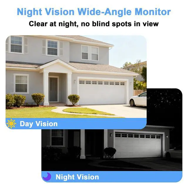 Alt view image 7 of 7 - Wireless Video Doorbell Camera with Chime, Two-Way Audio, Night Vision,Battery Powered Video Doorbells,Cloud Storage,2.4GHz Wi-Fi only