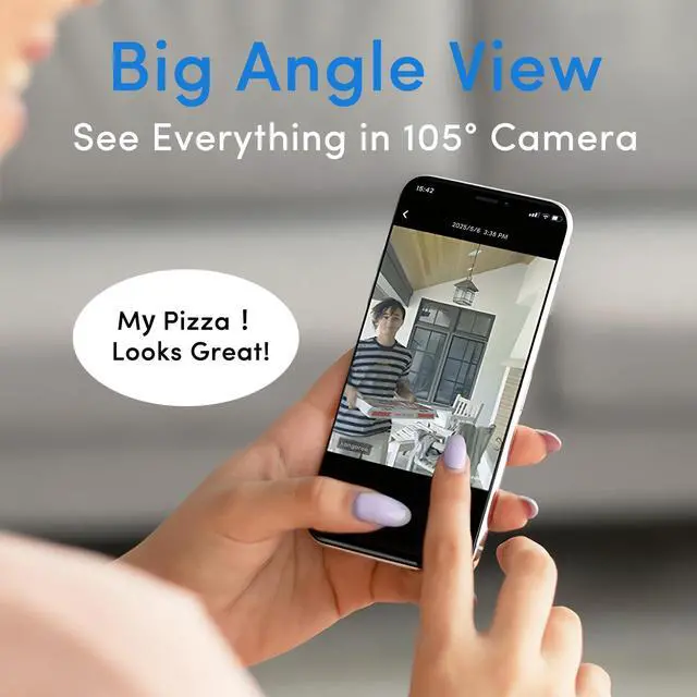 Alt view image 4 of 7 - Kangaroo Wireless Doorbell+Chime,HD Camera,Easy Setup,Battery Power,Motion Detection,2.4G WiFi,Real-time Alerts to Phone,Security System for Home,Apartment and Office (2 Doorbell+2 Chime)