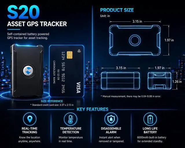 Alt view image 7 of 7 - GPS Tracker for Vehicles Cars with Long Battery Life up to 90 Days, Strong Magnet, Unlimited Range, Geo-Fence, 4G Real Time Tracking Device, Hidden Vehicle Tracker, Subscription Needed