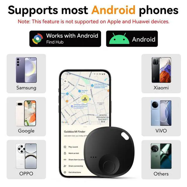 Alt view image 3 of 7 - Android Tracker Tags, 2026 New Smart Tags-4 Pack Android, Bluetooth Tracking Tag Compatible Google Find Hub App, Keys Finder and Item Locator for Keys,Luggages,Wallet