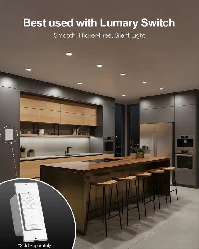 Alt view image 5 of 7 - 15W Smart LED Flush Mount Disk Lights 5/6 Inch, RGBWW WiFi Recessed Surface Mount Ceiling Lights, Color Changing 2700-6500K Dimmable Downlight, Compatible with Alexa/Google Assistant-ETL Listed