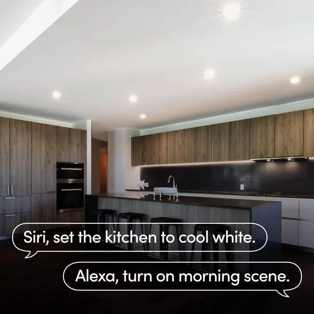 Alt view image 4 of 7 - SuperColor 5-6" Smart Downlight Retrofit, 800 Lumens, CRI 90, Compatible with Alexa, Apple Homekit, SmartThings, Fits existing 5-6 Recessed Can Lights, LXDL6CUS
