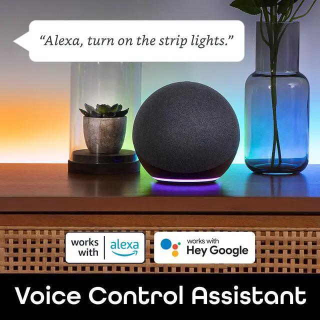 Alt view image 4 of 7 - Prisma Symphony Smart LED Strip Lights, RGBIC Neon Color Changing WiFi Lights with App Remote Control and Music Sync, Compatible with Alexa and Google Home, 16.4 ft