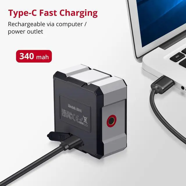 Alt view image 4 of 7 - USB Charging Digital Angle Finder Level Box with Laser (Class 2, <1mW Output), 4-side Strong Magnetic Angle Gauge IP54 Waterproof Inclinometer Level for Hanging Decorations Woodworking