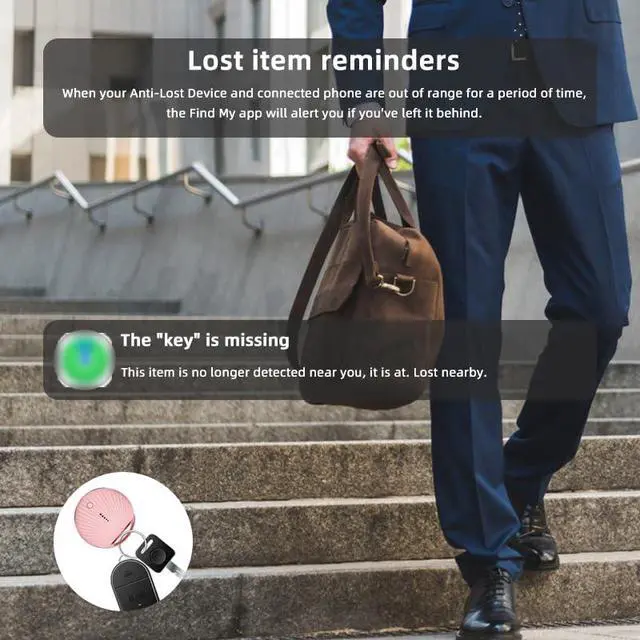 Alt view image 6 of 7 - GPS Tracker for Vehicles No Subscription, Real-Time Smart Tracking Devices for Cars Hidden, Key Finder Locator with Sound, with Find My (iOS Only), for Luggage, Pet, Kids, Key, Wallet & More