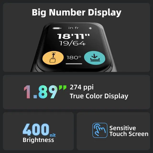 Alt view image 5 of 6 - M-Cube Laser Measuring Tool,164ft/50m,±1/16 inch Accuracy,Rechargeable Modular Laser Measurement Tool for Area,Volume,Pythagorean,Big Number LCD Display | Bluetooth App,Small Laser Tape Measure