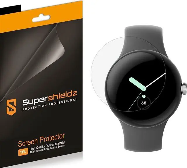 Main image of (3 Pack) Designed for Google Pixel Watch 4, 3, 2, 1 (41mm) Screen Protector, High Definition Clear Shield (TPU)