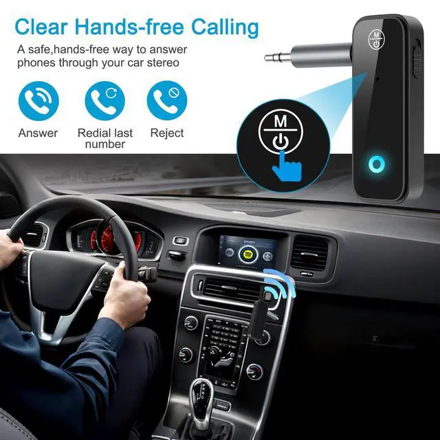 Alt view image 3 of 7 - Bluetooth 5.4 AUX Adapter for Car, 2 in 1 Bluetooth Transmitter Receiver for TV Headphones Home Stereo Speaker, Hands-Free Calls, 3.5mm Wireless Audio Adapter