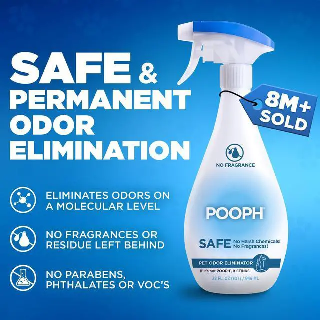 Alt view image 2 of 7 - Pet Odor Eliminator, 32oz - Eliminates Odors at the Molecular Level, Dogs, Cats, Freshener, Eliminator, Urine, Poop, Pee, Deodorizer, Natures, Puppy, Fresh, Clean, Furniture, Potty