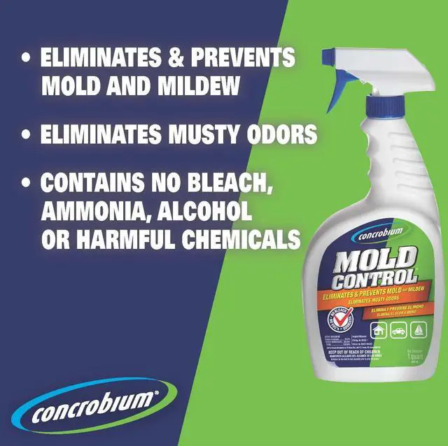 Alt view image 2 of 7 - Mold Control, 32 oz Spray Eliminates & Prevents Mold EPA-Registered, Bleach-Free, Odorless, VOC-Free