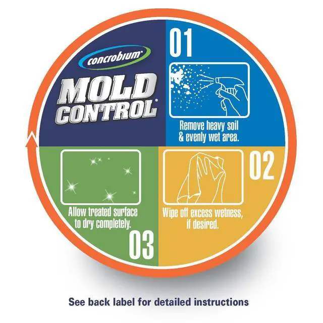 Alt view image 5 of 7 - Mold Control, 32 oz Spray Eliminates & Prevents Mold EPA-Registered, Bleach-Free, Odorless, VOC-Free