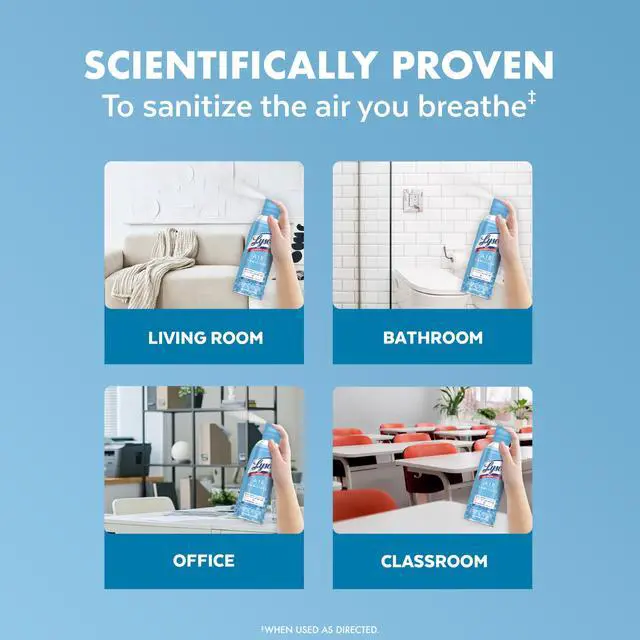 Alt view image 5 of 7 - Air Sanitizer with Bacterial Odor Eliminator for Home & Office, Air Freshener Alternative, Simple Fresh + Cotton Blossom + Lavender Sky, 10 oz (Pack of 3)