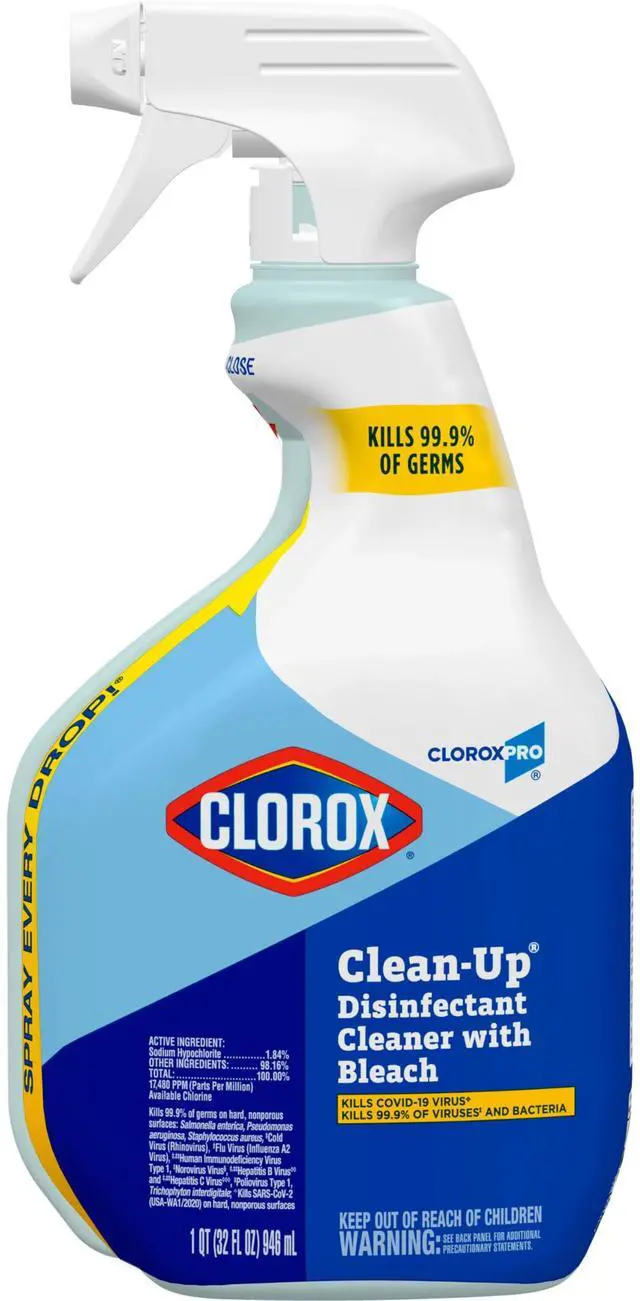 Main image of Clorox Clean-Up Disinfectant Cleaner with Bleach Spray, 32 Ounces (35417)