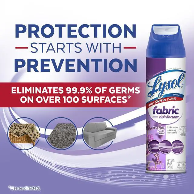 Alt view image 5 of 7 - Fabric Disinfectant Spray, Sanitizing and Antibacterial Spray, For Disinfecting and Deodorizing Soft Furnishings, Lavender Fields 15 Fl. Oz (Pack of 3)