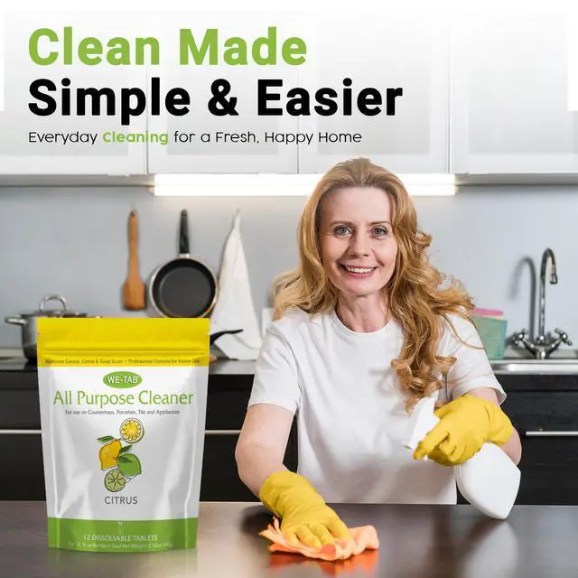 Alt view image 5 of 7 - All Purpose Cleaner Concentrate Refill, Multi Surface Clean Refill, Non-toxic Cleaning Tablets 12-pack. Makes 192 fl oz (12x16Fl oz) Bottles of Spray Cleaner for Household, Bathroom & Kitchen Cleaning