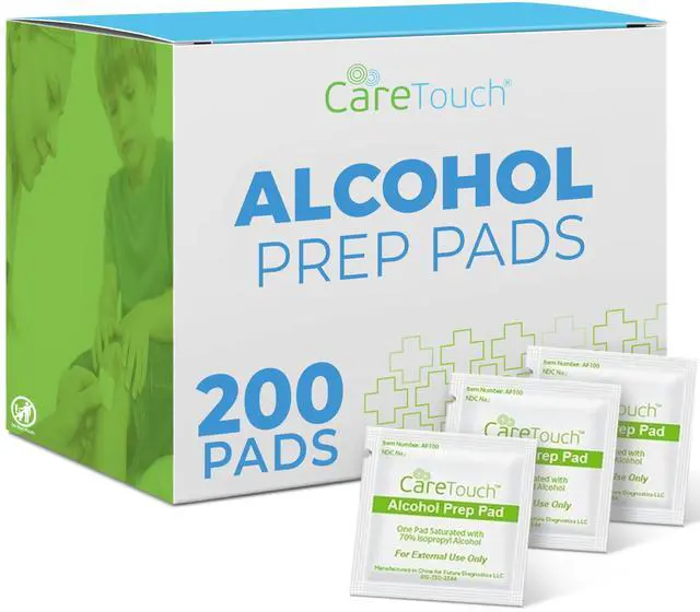 Main image of Alcohol Wipes | Individually Wrapped Alcohol Prep Pads with 70% Isopropyl Alcohol, Great for Medical & First Aid Kits | Sterile, Antiseptic 2-Ply Alcohol Swabs - 200 count