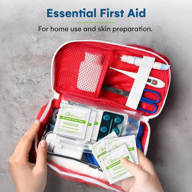 Alt view image 2 of 7 - Alcohol Wipes | Individually Wrapped Alcohol Prep Pads with 70% Isopropyl Alcohol, Great for Medical & First Aid Kits | Sterile, Antiseptic 2-Ply Alcohol Swabs - 200 count