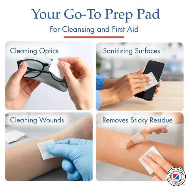 Alt view image 4 of 7 - Large Alcohol Prep Pads (200/Box) - 70% Isopropyl Alcohol Wipes, Individually Wrapped - 2 ply, Textured - Skin Prep Alcohols Swabs - Sterile Pads