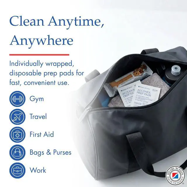 Alt view image 5 of 7 - Large Alcohol Prep Pads (200/Box) - 70% Isopropyl Alcohol Wipes, Individually Wrapped - 2 ply, Textured - Skin Prep Alcohols Swabs - Sterile Pads
