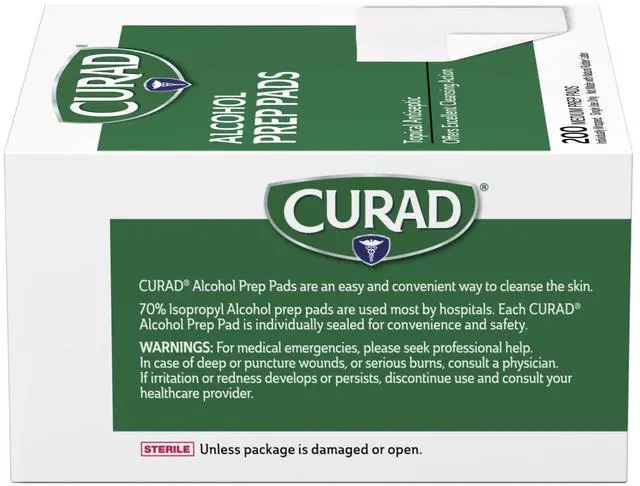 Alt view image 4 of 6 - Alcohol Disinfectant Prep Pads, 2-ply, Medium Size, 200 Count