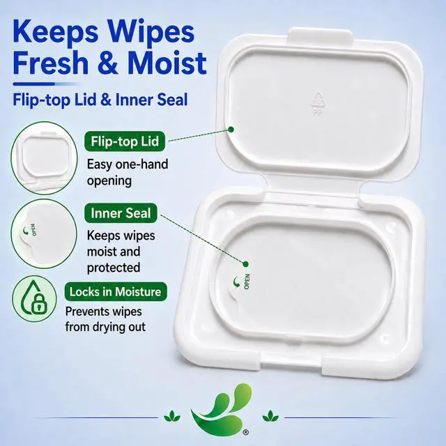 Alt view image 4 of 7 - Baby Wipes, Unscented for Sensitive Skin, Large Soft Durable & 99% Water Based, Gentle & Hypoallergenic for Babies & Adults, Vitamin E and Aloe, Flip Top Lid, 3 Pack (240 Wipes)