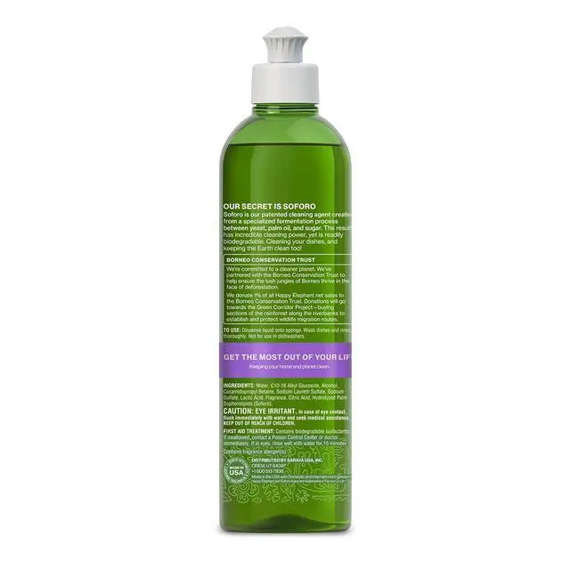 Alt view image 2 of 7 - Dish Soap, White Tea & Fig Scent, Natural Biodegradable Liquid Dish Soap, Plant Based, Grease Fighting, Tough on Food, Gentle on Hands, No Synthetic Fragrance, 12 Fl Oz