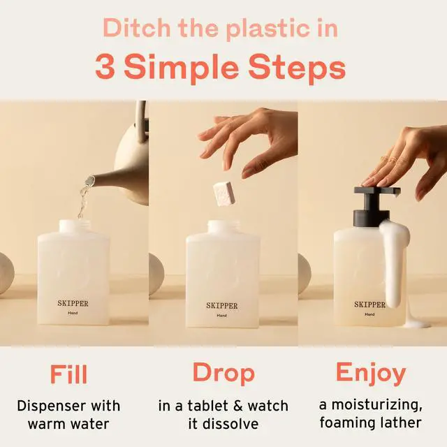 Alt view image 2 of 6 - Foaming Hand Soap Tablet Refills - 12 Pack - 96 fl oz total (12x 8 fl oz) - Rebranded - Compostable Packaging - Lavender, Cucumber & Lilly Pilly