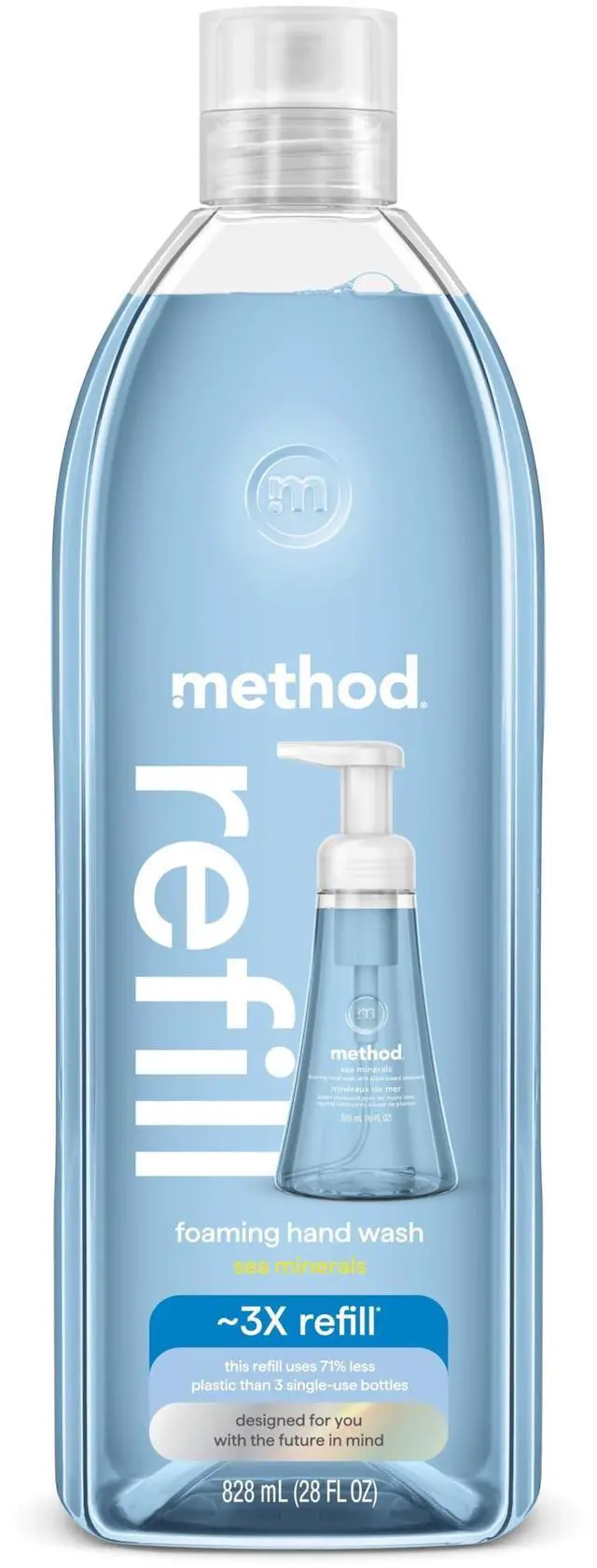 Main image of Foaming Hand Soap Refill, Sea Minerals, Recyclable Bottle, 28 oz, (Pack of 1) (Packaging May Vary)