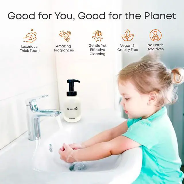 Alt view image 2 of 6 - Foaming Hand Soap Tablets Refill 6 Pack | Makes 6 x 9 fl oz | Plant-Based, Plastic-Free, Non-Toxic, Just-Add-Water Refill Tablets | Works with Any Foaming Dispenser (Lavender Scent)