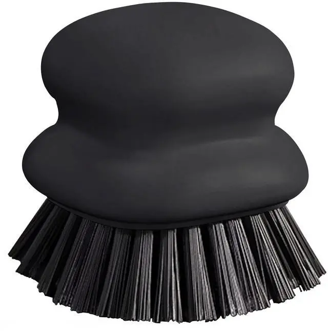 Main image of Dish Brush with Handle, Kitchen Scrub Brushes for Cleaning, Dish Scrubber with Nylon bristles for Sink, Pots, Pans(1Pack Black Nylon bristles)