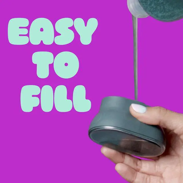 Alt view image 5 of 7 - Palm Scrubber with Drain + Dry Stand, Household and Kitchen Sponge for Washing Dishes with Comfy Grip, 1 Scrub Sponge with Soap Dispenser