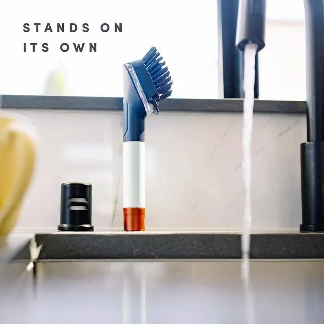 Alt view image 7 of 7 - Limited Edition Mess-Free Dishwand, Sleek and Stylish Dish Brush with Soap Dispenser Handle
