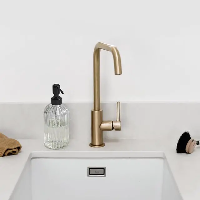 Alt view image 7 of 7 - 18Oz Simple Glass Soap Dispenser with Black Rust Proof Pump,Refillable Kitchen soap Dispenser with Vertical Stripe, Bathroom Soap Dispenser for Dispense Hand soap, Dish Soap, Lotion.
