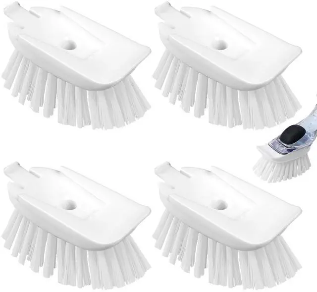 Main image of New Brush Refills for OXO New Soap Dispensing Dish Brush - 4 Pack Dish Brush Cleaning Soap Dispensing Head Replacement for Scrubber