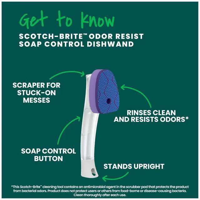 Alt view image 3 of 7 - Non-Scratch Advanced Soap Control Dishwand, Leak-Free Guarantee, Long Lasting and Reusable
