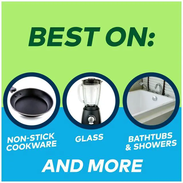 Alt view image 5 of 7 - Non-Scratch Dishwand Refill, 14 Dish Wand Sponge Refills, Removes Stuck-on Food, Best for Nonstick Pots and Pans, Glass, Tubs & Showers, Fits All Scotch Brite Dishwands