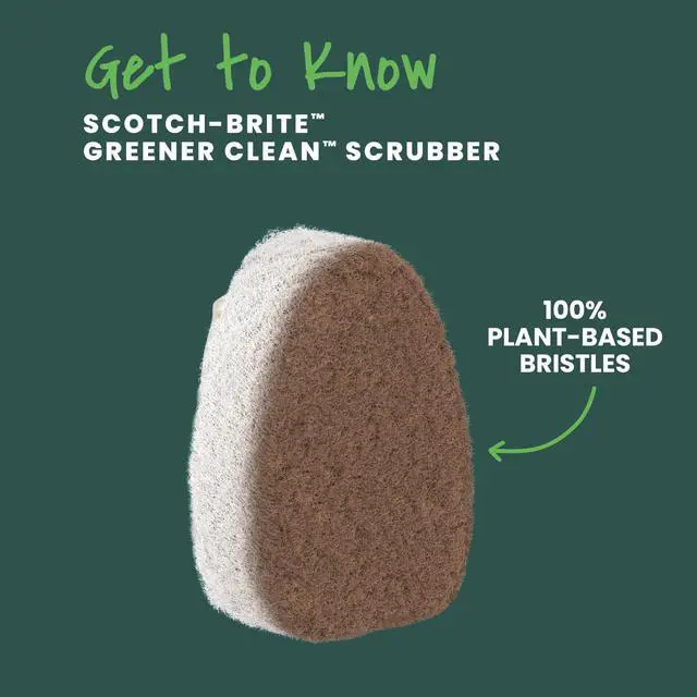 Alt view image 3 of 7 - Greener Clean, Non-Scratch Dishwand Refills, Fits All Scotch-Brite Dishwands, 3 Count