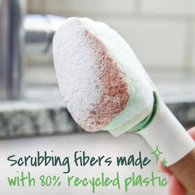 Alt view image 5 of 7 - Greener Clean, Non-Scratch Dishwand Refills, Fits All Scotch-Brite Dishwands, 3 Count