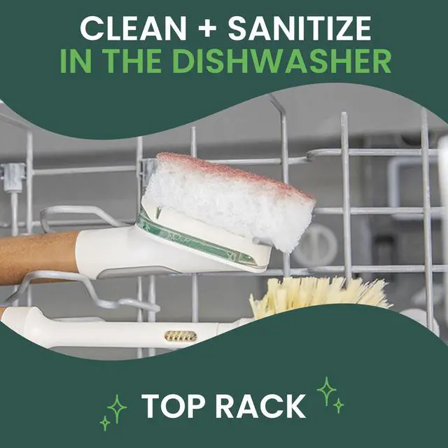 Alt view image 6 of 7 - Greener Clean, Non-Scratch Dishwand Refills, Fits All Scotch-Brite Dishwands, 3 Count