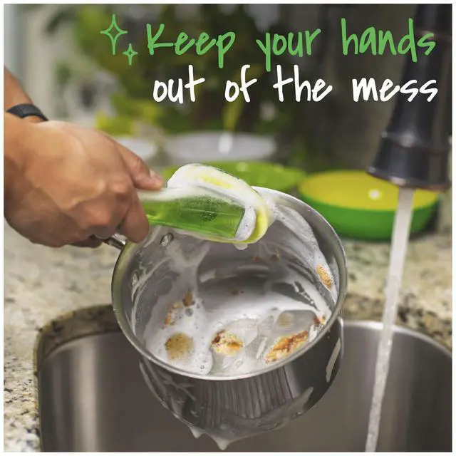 Alt view image 7 of 7 - Heavy Duty Dishwand Kit, Includes 1 Wand & 7 Refill Pads, Keep Hands Out of the Mess